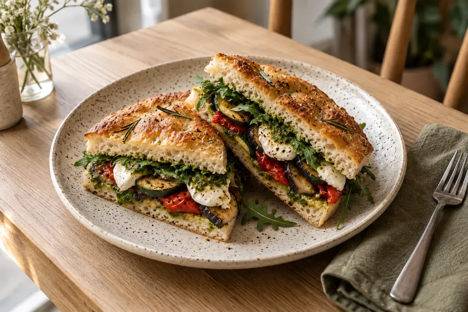 Roasted Vegetable Focaccia